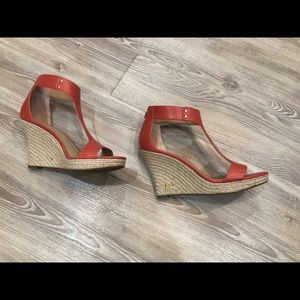 Michael Kors summer leather wedge sandals
